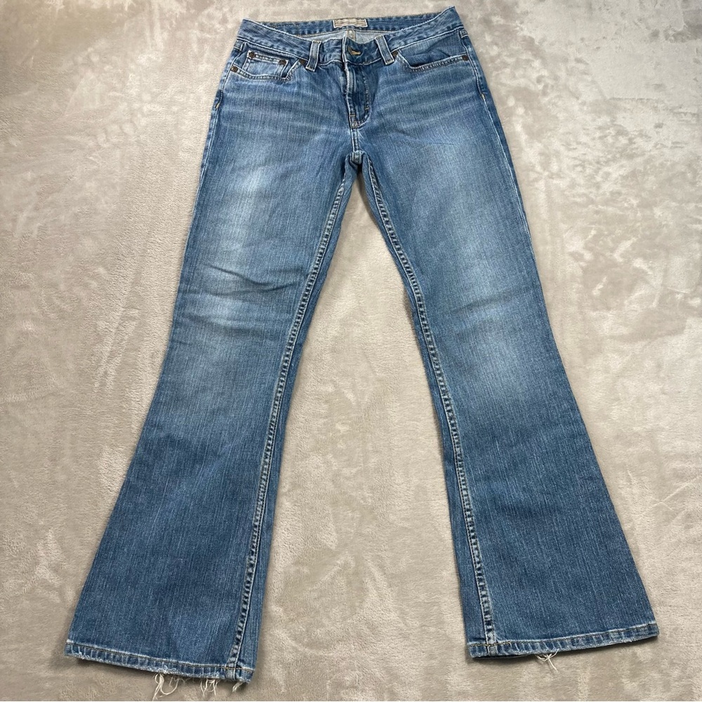 BKE Harmony Stretch Medium Wash Low Rise Flare Jeans Women's Sz 29x29.5